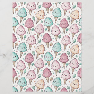 Kawaii katoenen snoep patroon plakboek papier