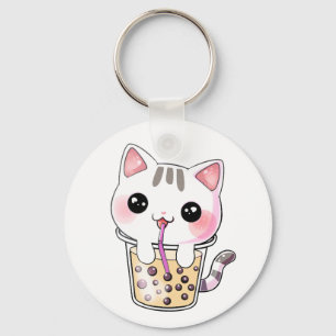 Kawaii katteborrelthee sleutelhanger