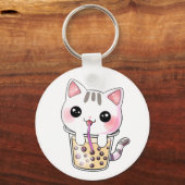 Kawaii katteborrelthee sleutelhanger (Voorkant)