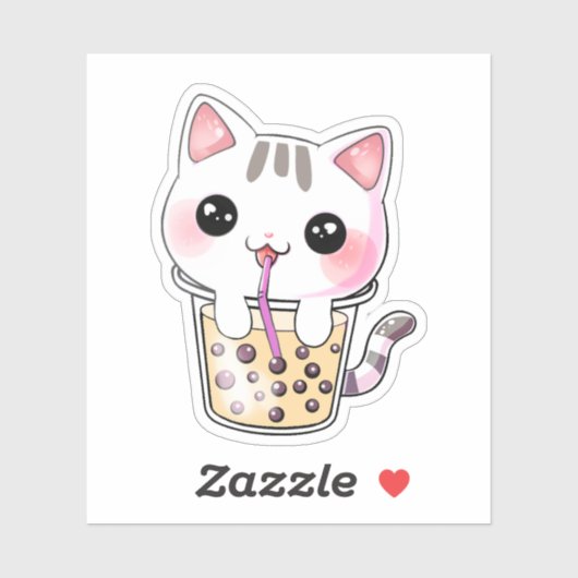 Kawaii katteborrelthee sticker (Vel)