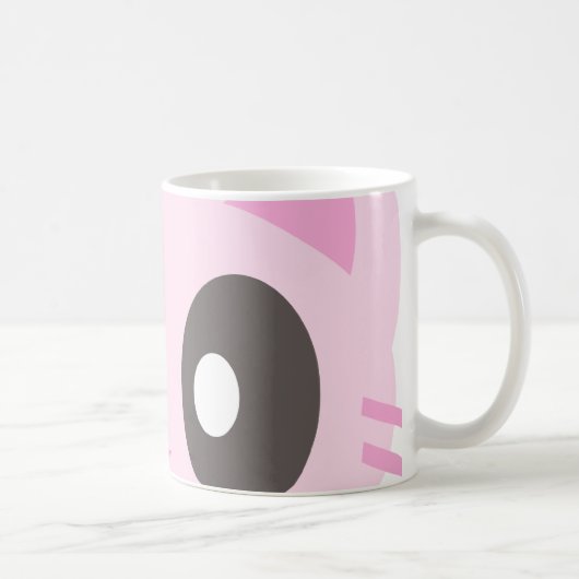 kawaii katten close-up koffiemok (Rechts)