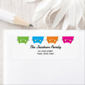 Kawaii Katten Retouradres Etiket (Insitu)