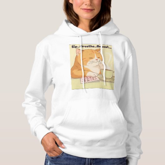 kawaii katten trui hoodie (Voorkant)