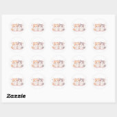 Kawaii Katten Vrienden Ronde Sticker (Vel)