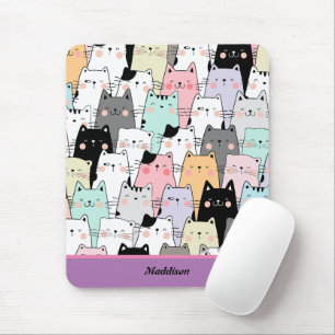 Kawaii kattenpatroon muismat