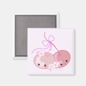 Kawaii Kersen Magneet (Voorkant / Achterkant)