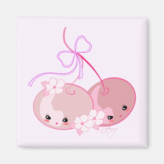 Kawaii Kersen Magneet (Voorkant)