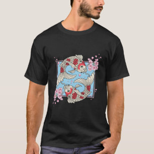 Kawaii Kersenbloesem Koi Vis Japanse Sakura Auto T-shirt
