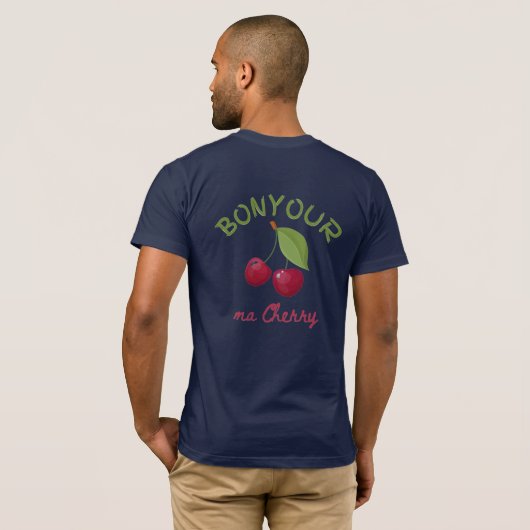 Kawaii-kersillustratie T-shirt (Achterkant volledig)