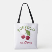 Kawaii-kersillustratie Tote Bag (Achterkant)