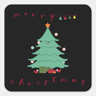 Kawaii Kerst Sticker