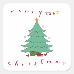 Kawaii Kerst Sticker