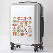 Kawaii Kerst Sticker Bom Telefoon Hoesje | Schatti (Koffer)