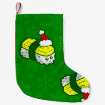 kawaii kerst tamago sushi kerstman sneeuwvlok