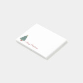 Kawaii kerstboom post-it® notes (Schuin)