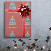 Kawaii kerstboompapier cadeaupapier