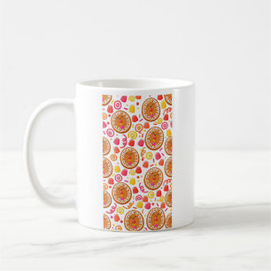 Kawaii Kerstbrood Gezichten Patroon Koffiemok