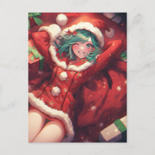 Kawaii Kerstcadeaus Gifts Santa Anime Meisje Feestdagenkaart