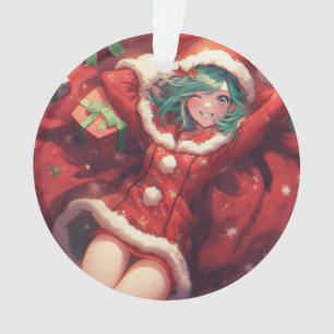 Kawaii Kerstcadeaus Gifts Santa Anime Meisje Ornament