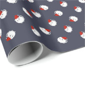 Kawaii kerstkatje cadeaupapier (Rol Hoek)