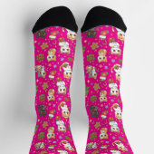 Kawaii Kerstkatten Kerstpatroon Crew Soks Sokken (Top)