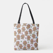 Kawaii Kerstman Kersttas Tote Bag (Achterkant)
