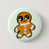 Kawaii-kerstman Ronde Button 5,7 Cm (Voorkant)