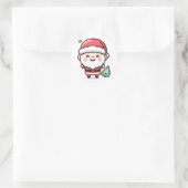 Kawaii Kerstman Sticker (Tas)