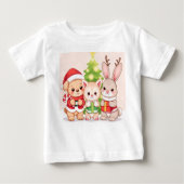 Kawaii Kerstmis Baby Dieren (Voorkant)
