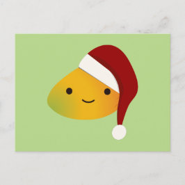 Kawaii Kerstmis Mango Feestdagenkaart