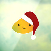 Kawaii Kerstmis Mango Raamsticker (Vel 3)