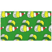Kawaii Kerstmis Tamago Sushi Santa Tafelkleed (Voorkant (Horizontaal))