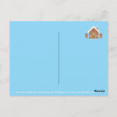 Kawaii-kerstontbijt Briefkaart (Achterkant)