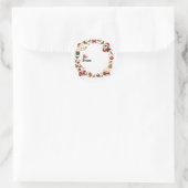 Kawaii kersttags ronde sticker (Tas)