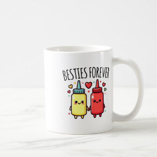 Kawaii Ketchup en Mosterd Grappig BFF Matching Bes Koffiemok