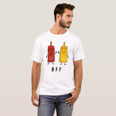 Kawaii Ketchup & Mustard: Beste vrienden voor alti T-shirt (Voorkant volledig)