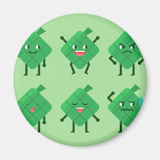 kawaii Ketupat Magneet (Voorkant)