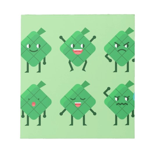 kawaii Ketupat Notitieblok (Voorkant)