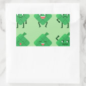 kawaii Ketupat Rechthoekige Sticker (Tas)