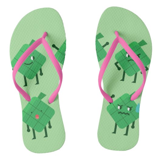 kawaii Ketupat schoenen sandals teenslippers (Voetbed)