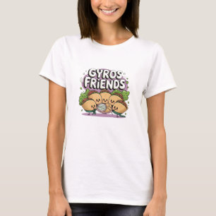 Kawaii Keuken: Schattigee Gyros Kunst T-shirt
