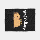 Kawaii Kids Sleep Napy Bara Boys Girls Capybara Pa Fleece Deken (Voorkant (Horizontaal))