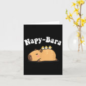 Kawaii Kids Sleep Napy Bara Boys Girls Capybara Pa Kaart (Gele Bloem)