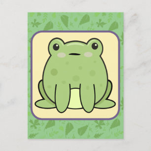 Kawaii Kikker  Briefkaart