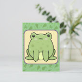 Kawaii Kikker  Briefkaart (Staand voorkant)