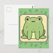 Kawaii Kikker  Briefkaart (Voorkant / Achterkant)