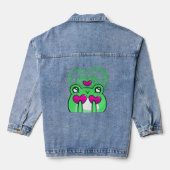 Kawaii kikker denim jacket (Achterkant)
