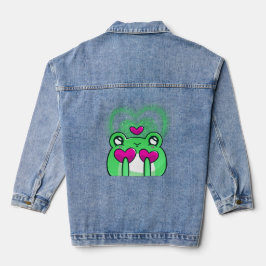 Kawaii kikker denim jacket