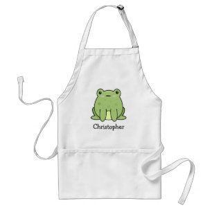 Kawaii kikker, gepersonaliseerde pad standaard schort