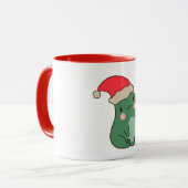 Kawaii Kikker Kerstcadeau Idee Mok (Voorkant links)